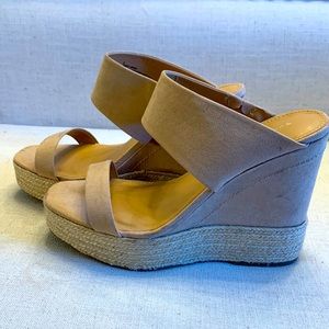 Express Double Strap Wedge Sandal